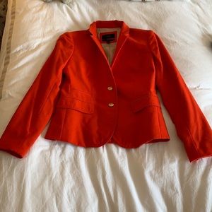 J.Crew orangey red schoolboy blazer size 0.